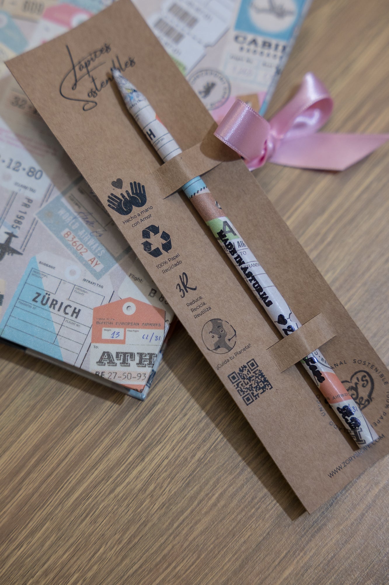 Combo Sostenible | Cuaderno + Lápiz de papel reciclado