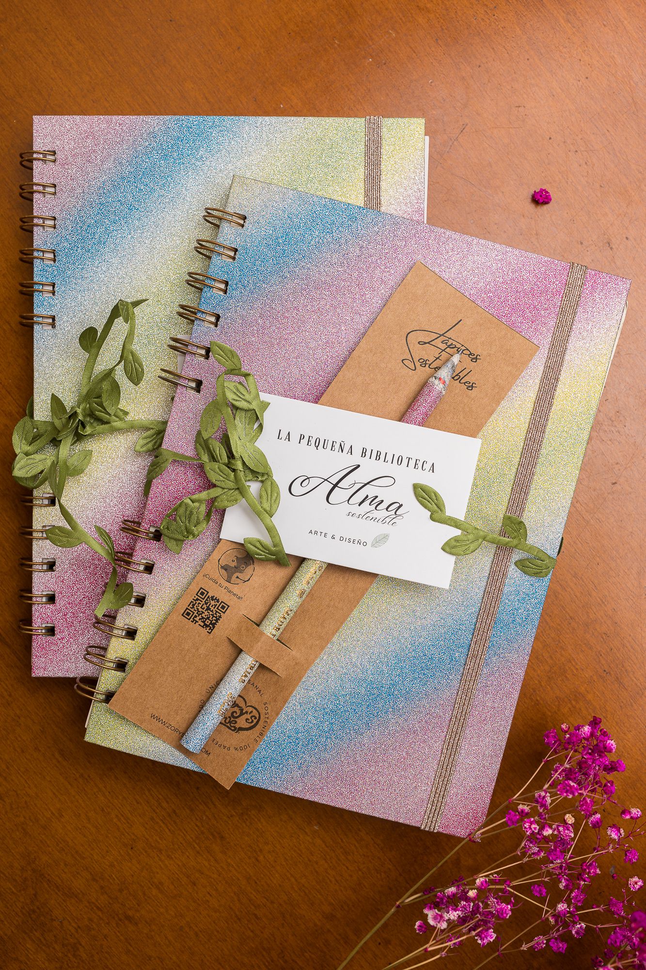 Lover Combo – A5 Anise Notebook and Matching Recycled Pencil | Exclusive and Sustainable Design