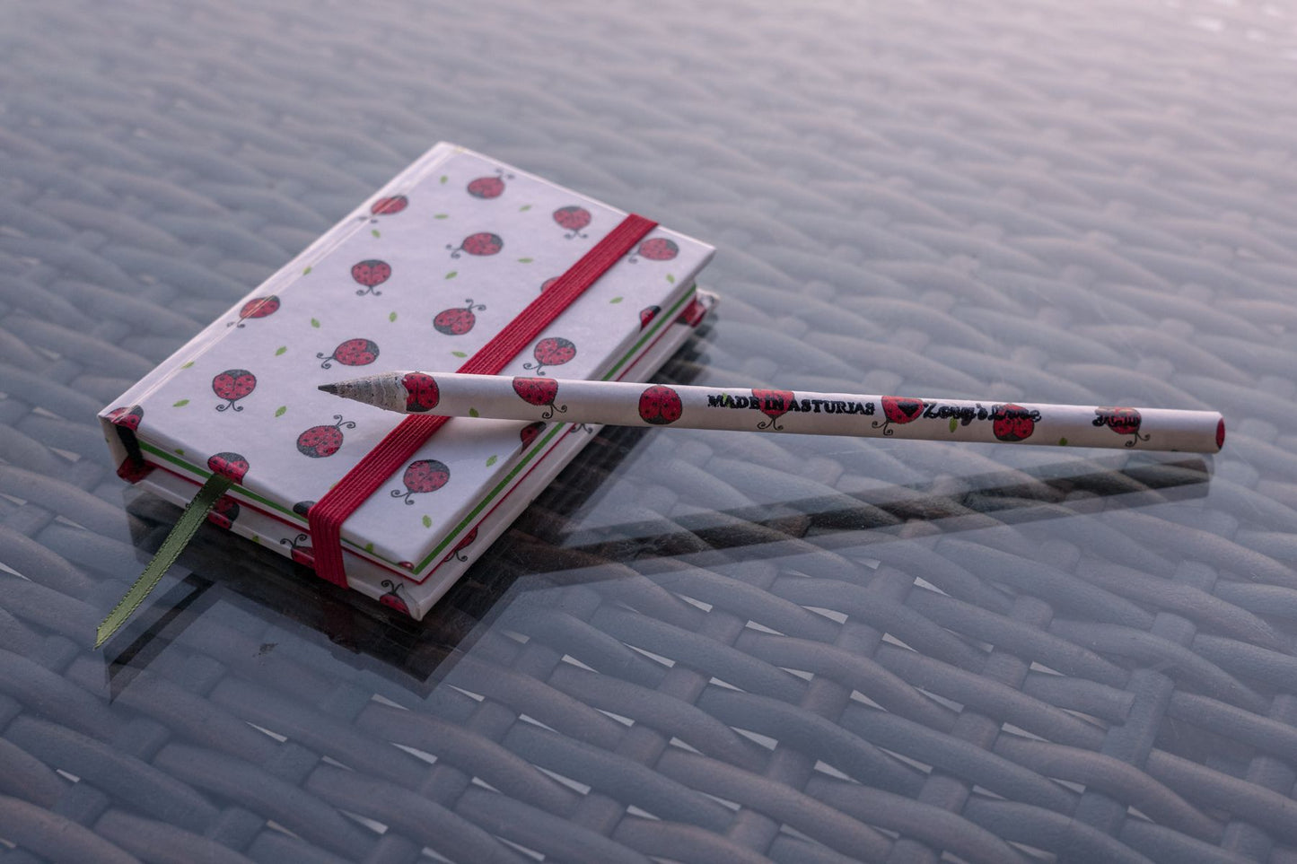 Cuaderno Ladybugs A7 – Artesanal, Sostenible y Único