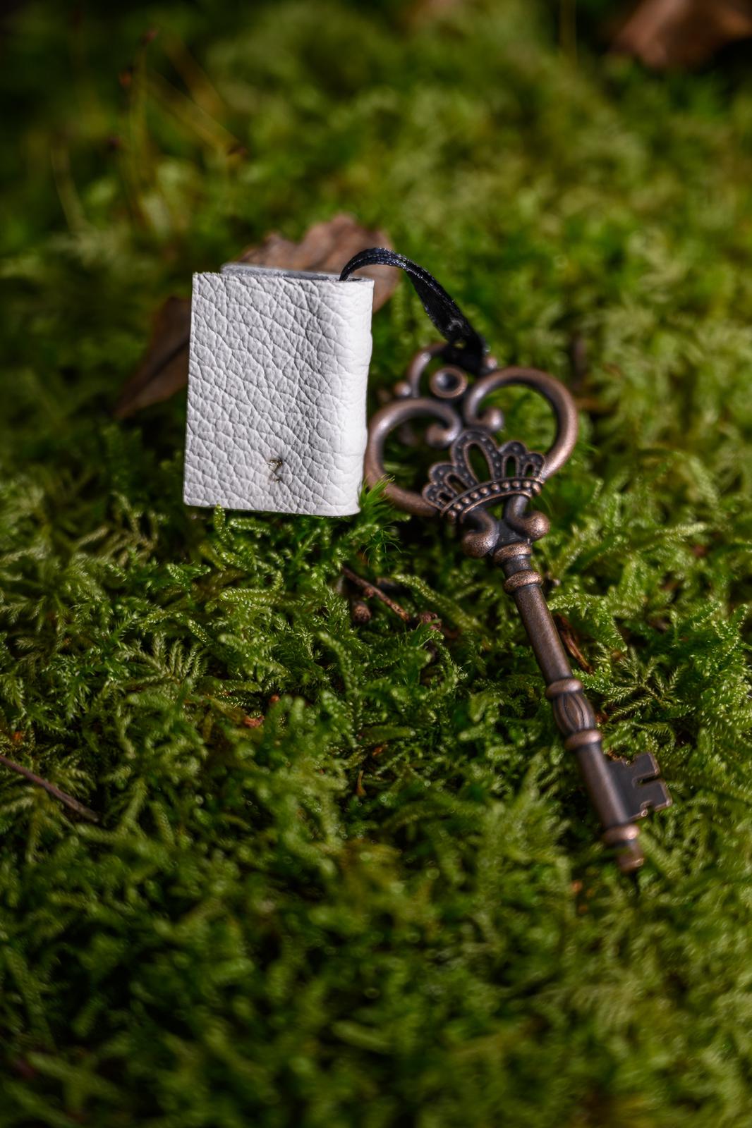Marcapáginas Mini Libro La llave Secreta. Marcador de página