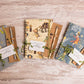 🌿 Pack Sostenible: Cuaderno y Lápiz de Peter Pan, Pinocho y El Principito 🌿
