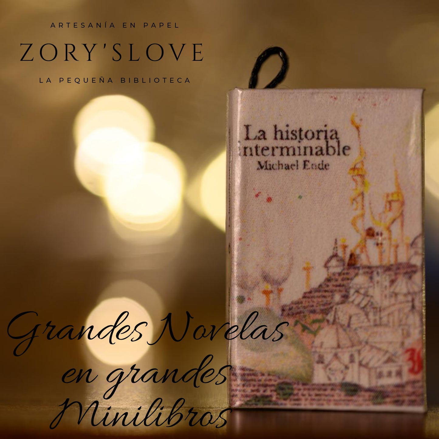 Mini Libro "La Historia Interminable" – Llavero, Colgante o Marcapáginas