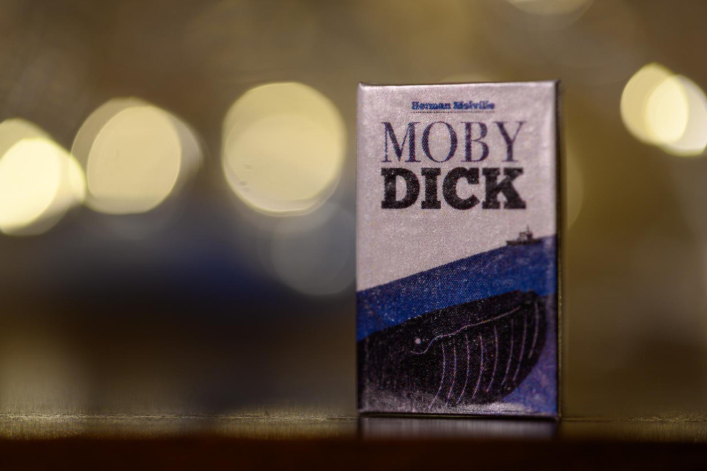 Marcapáginas Mini Libro Moby Dick. Marcador, Colgante o LLavero