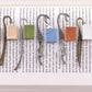 Mini Marcapáginas Mini Libro Piel Reutilizada. Marcador de pagina